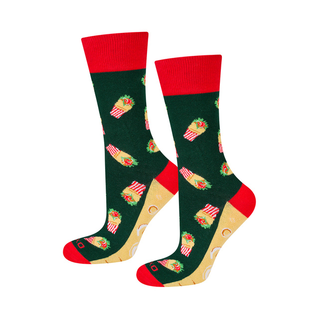 Set of 2x Colorful SOXO men's socks | kebab in a box | funny gift for a man | colors