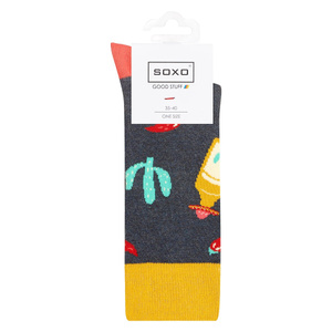 Men's colorful SOXO GOOD STUFF socks funny mexico