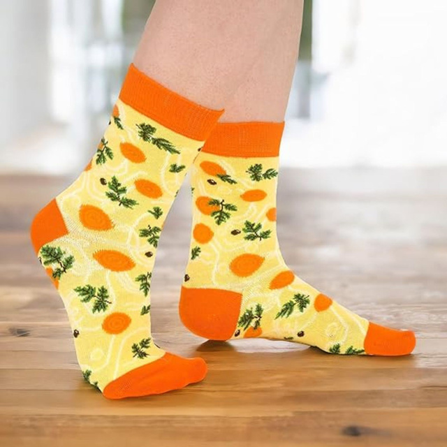 Women's Socks | Men's SOXO GOOD STUFF chicken soup in a can socks as a gift for her | for Him Unisex
