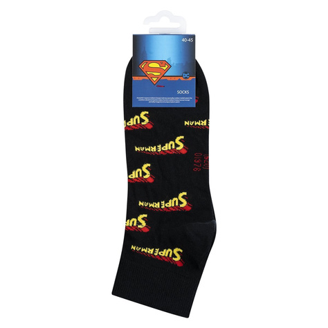 Black SOXO black socks Superman DC Comics cotton socks