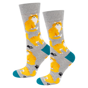 SOXO men's women's socks cat in a can