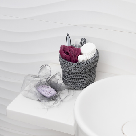 Momo Way bathroom basket grey