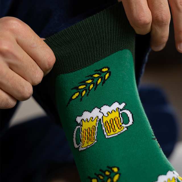 SOXO beer colored men's socks - 3 pairs 