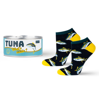 Tuna Ankle Socks in a Can