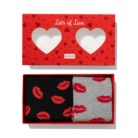 SOXO Boxers and Socks Set - Kiss