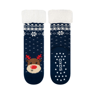 SOXO women's reindeer socks