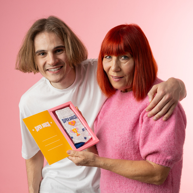 Zestaw Skarpetki Laurka Super Babcia + Brelok