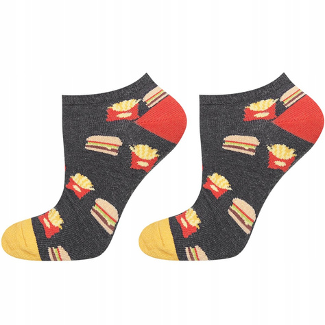 Set of 3x Colorful men's socks SOXO GOOD STUFF pizza gift