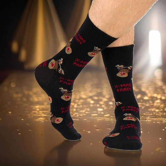 Zestaw Bokserki + Skarpetki Świąteczne w Domku 4-pak