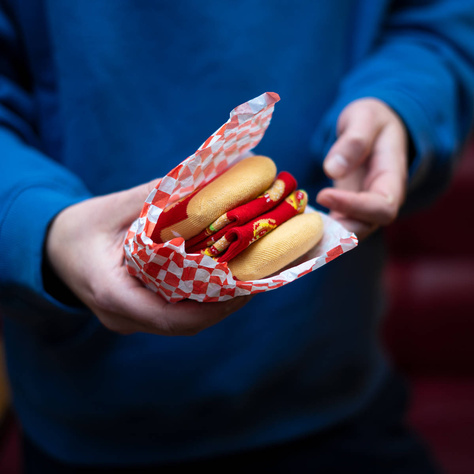 Skarpetki Damskie | Męskie SOXO Hamburger w pudełku