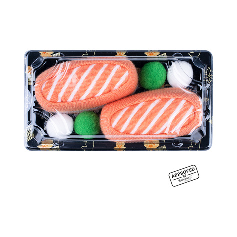 Colorful women's men's SOXO socks Sushi in a box 