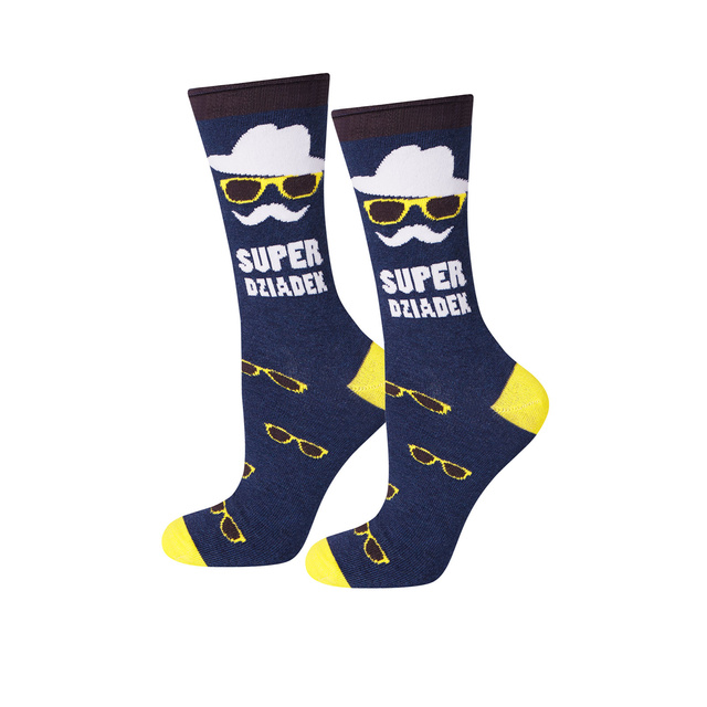 SOXO men's socks super grandpa
