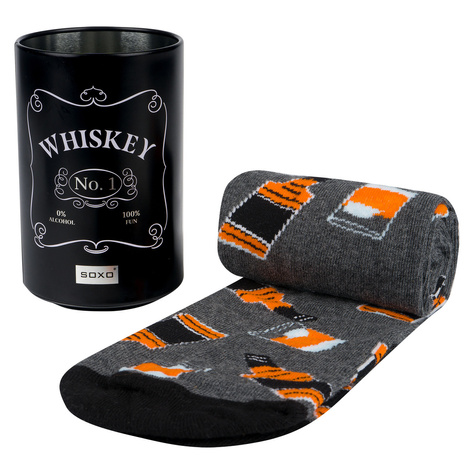 OUTLET Skarpetki męskie Whiskey w butelce