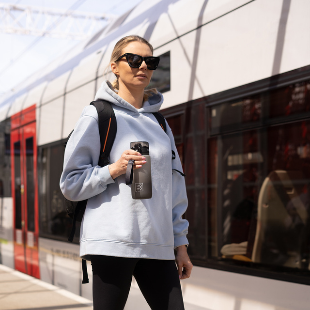 Tritan Water Bottle Gray-Black