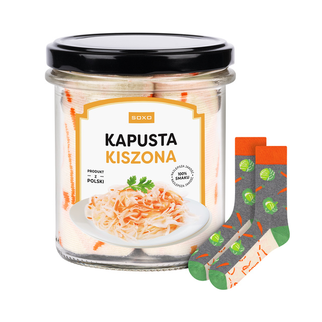 Skarpetki Kapusta Kiszona w Słoiku