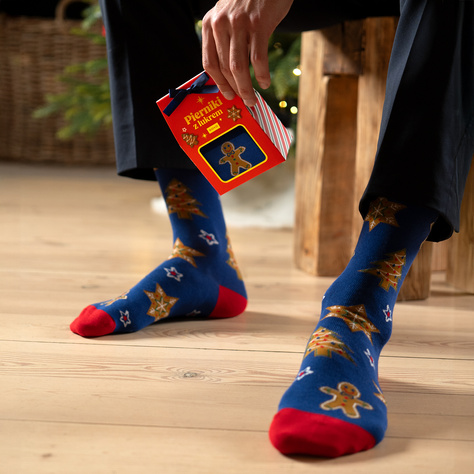 SOXO Men’s Gingerbread Socks