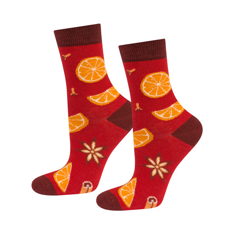 SOXO GOOD STUFF colorful women's socks | Mulled wine in a bottle | gift for her