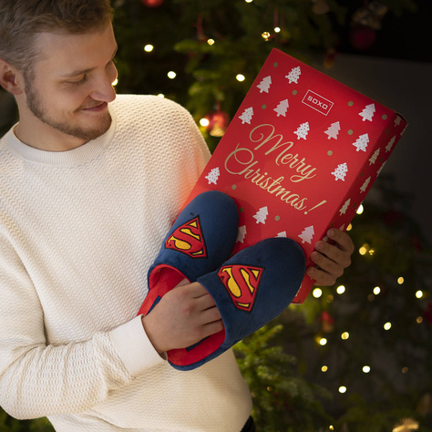 SUPERMAN DC Comics slippers With TPR hard sole, superhero