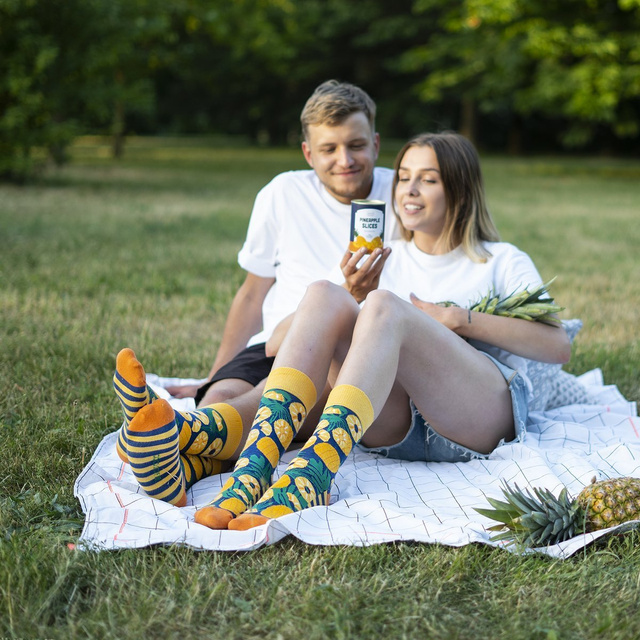 Pineapple Socks in a Can