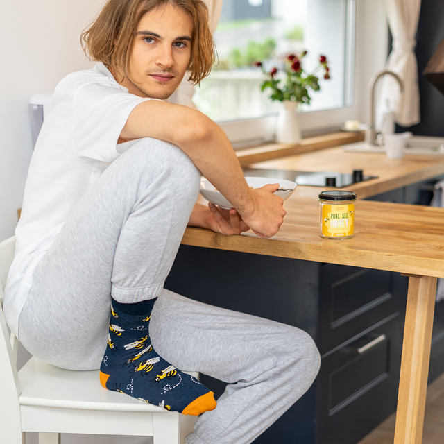 Pure Bee Honey Socks in a Jar