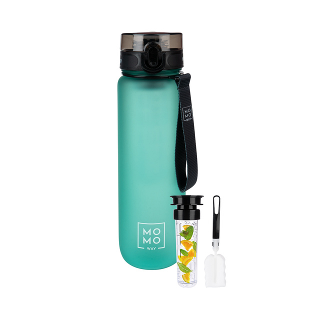 MOMO WAY Water bottle green | durable and practical | BPA free | Tritan