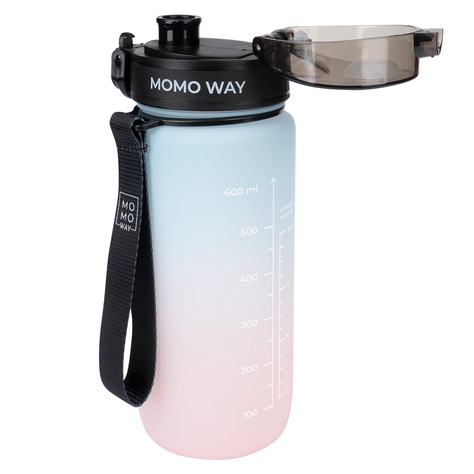 MOMO WAY Water bottle 0.6L gray | gift idea | BPA free | Tritan