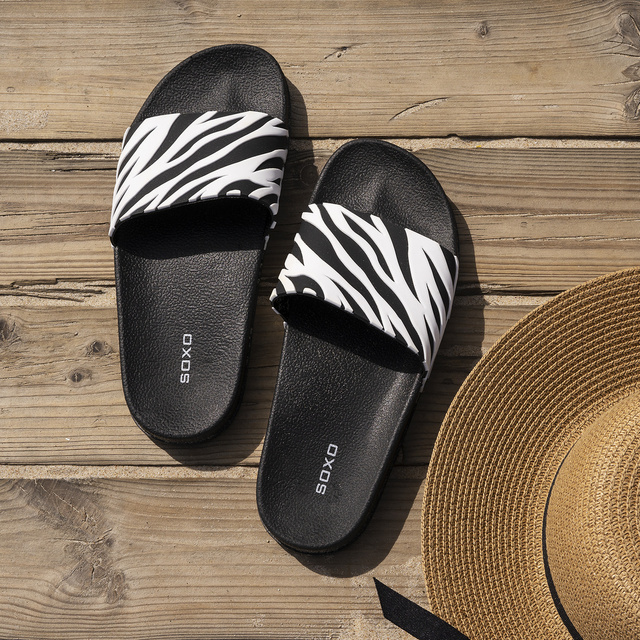 Klapki Zebra
