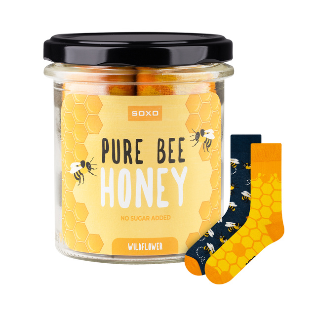 Skarpetki Pure Bee Honey w Słoiku