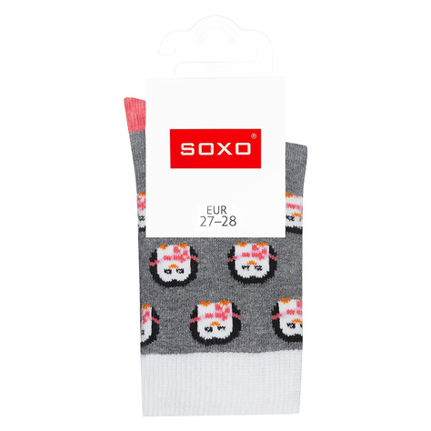 Colorful children's socks SOXO penguins Holidays Christmas Gift