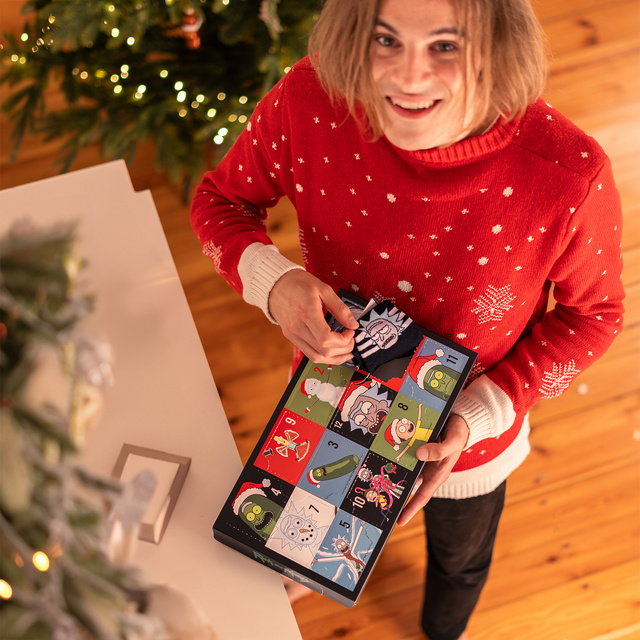 Advent Calendar with Socks Rick and Morty 6-Pack