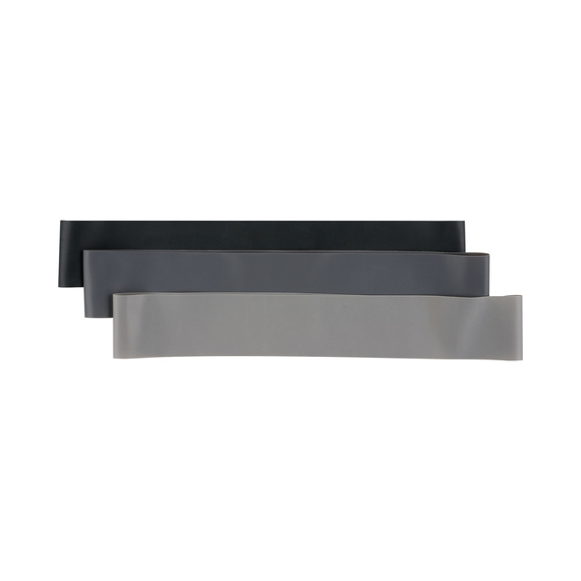 Set of 3x Soxo gray resistance bands for exercise 