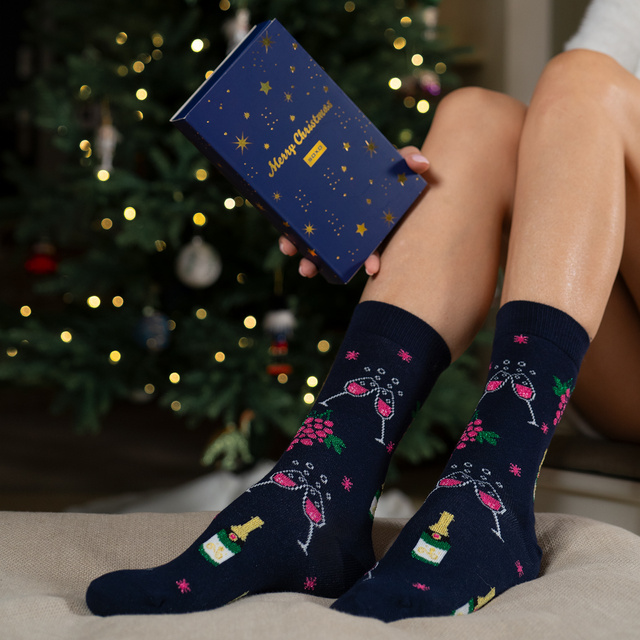 Set Socks + Champagne Baubles