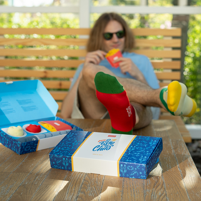Fish and Chips Socks 2-Pack