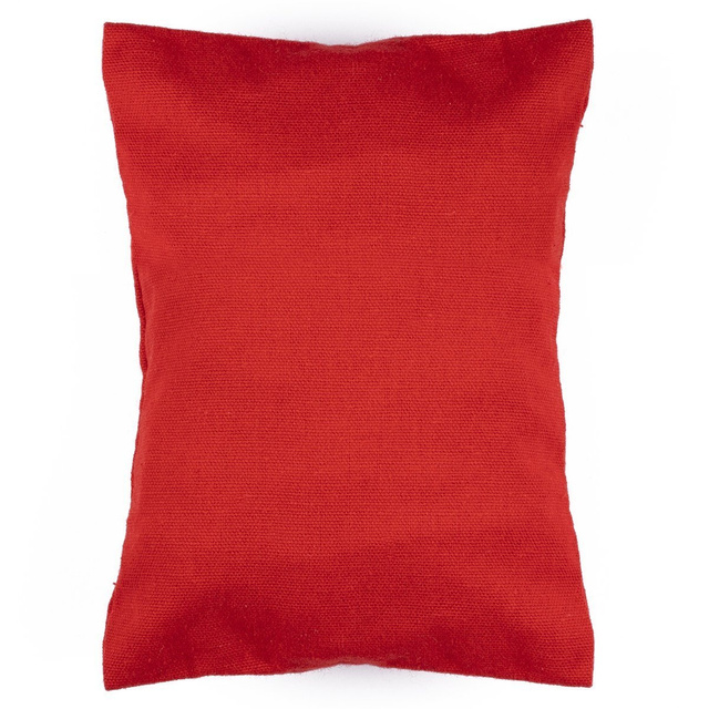 Red Parisian cotton shopping bag with inside pocket