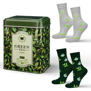 Green Tea Socks in a Can 2-Pack