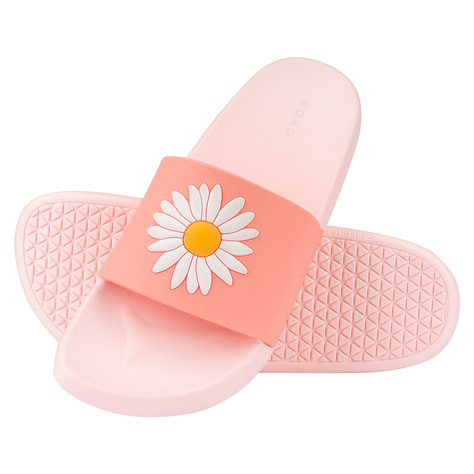 Comfort Women's and Men's Beach Flip-flops SOXO daisies | Perfect for Beach Holidays and Swimming Pool | Rubber