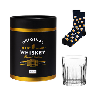 Zestaw Skarpetki Whiskey w Tubie + Szklanka