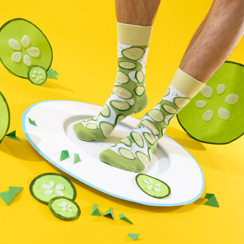 Soxo men's and women's cucumber socks