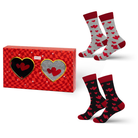 Men's Socks SOXO Hearts - 2 Pairs