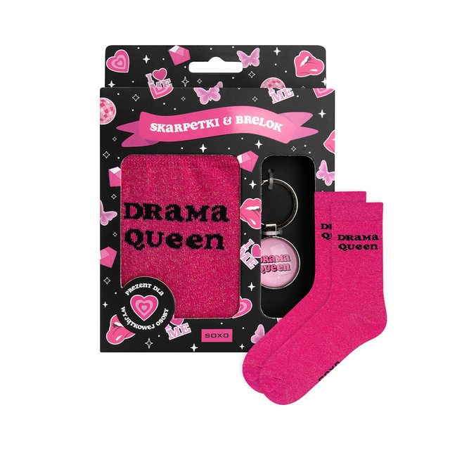 Set Drama Queen Socks + Keychain
