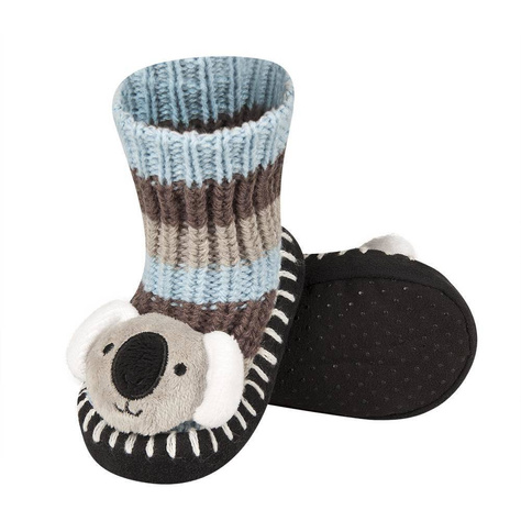 SOXO knitted children's slippers with koala