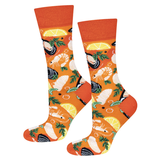 Skarpetki Męskie | Damskie SOXO GOOD STUFF fish soup w puszce | kolorowe | na prezent dla Niego | dla Niej Unisex