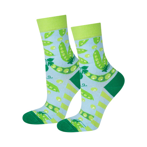 Funny socks SOXO GOOD STUFF canned peas for a gift for women