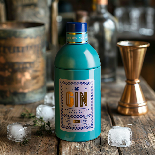 Men's colorful socks SOXO Gin in a bottle