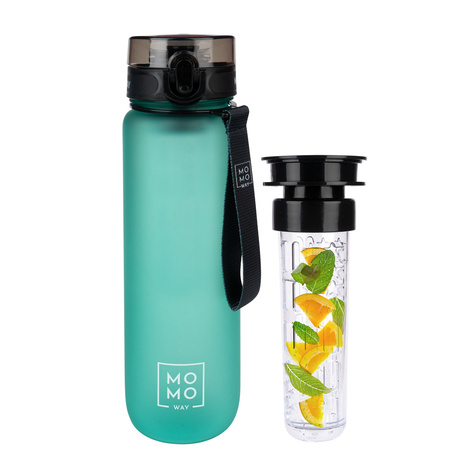 MOMO WAY Water bottle green | durable and practical | BPA free | Tritan