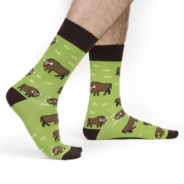 Set of 4x SOXO GOOD STUFF men's socks in a pizza box