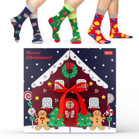 Gift box colorful socks Set of 12x men's and women's SOXO