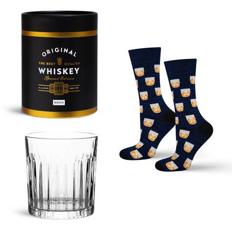 Men's socks SOXO Whiskey in a glass