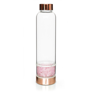 Butelka Szklana z Różowym Kwarcem 450 ml
