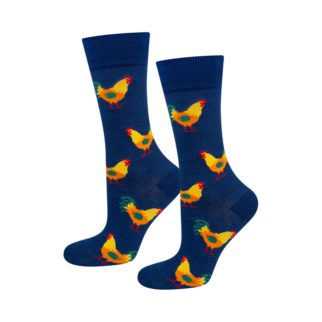 SOXO men's egg and rooster socks in a pack - 2 pairs